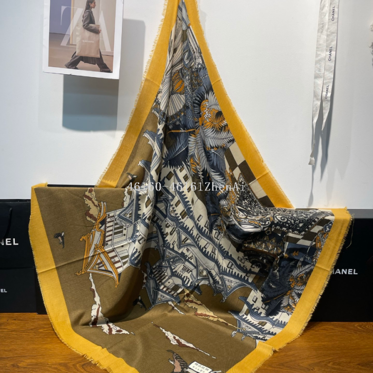 New cross-border export cash on delivery fashionable classic velvet printed square scarves, e-commerce live-streaming scarf wholesale supply chain Item Picture