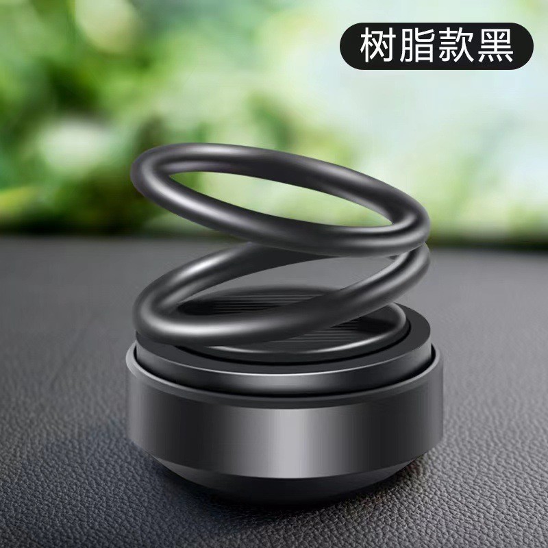 Wholesale solar double-ring suspended car perfume, creative car aroma diffuser, car interior car perfume ornaments from the manufacturer Specification image