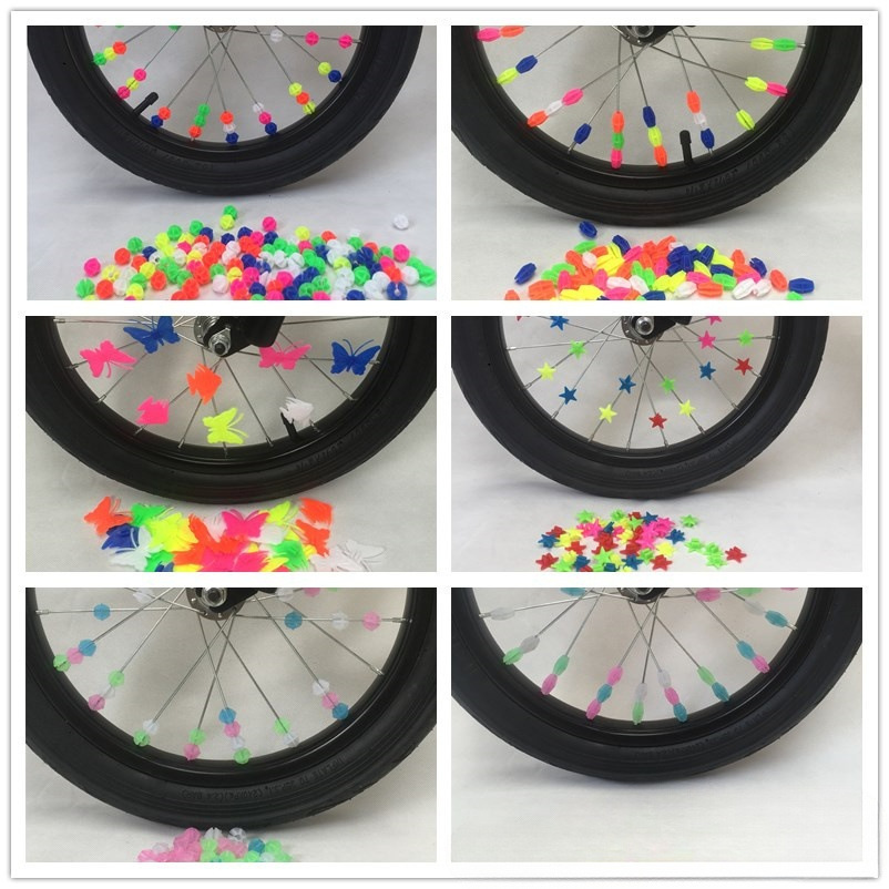 Bicycle luminous bead, bicycle, mountain bike, children's bike wire spoke decoration, universal bead wheel decoration Application Scenario