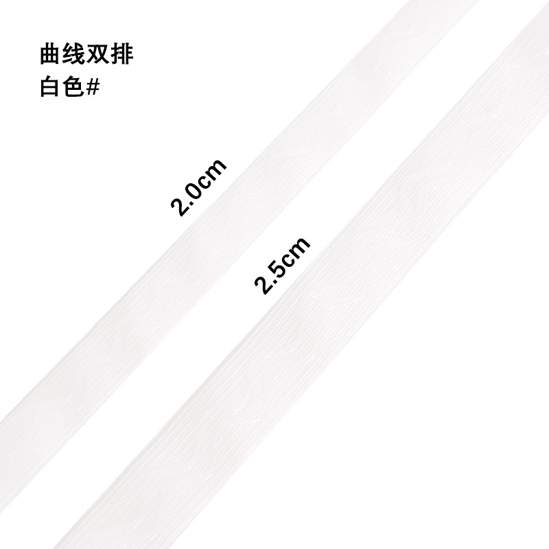 Multi-row curved rubber-coated elastic bands, wavy silicone four-sided anti-slip high-elastic nylon wigs, headwear, sweat belts and baby clothes Item Picture