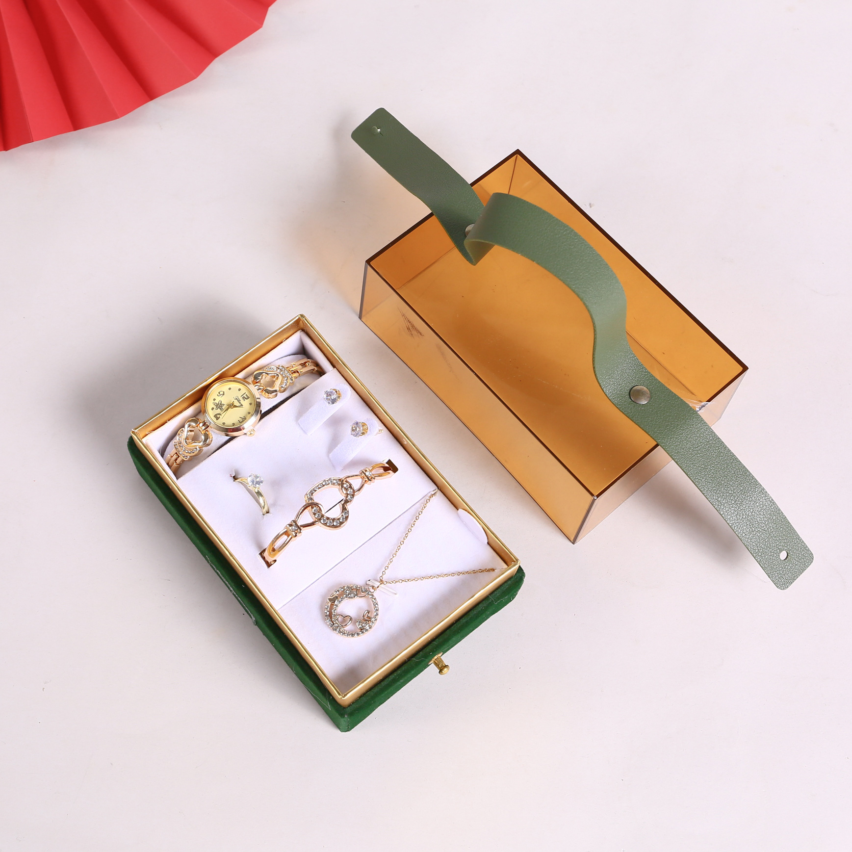 Mother's Day gift set, including a watch, necklace, earrings, light luxury wedding souvenirs, and a handbag for your mother and best friend Specification image