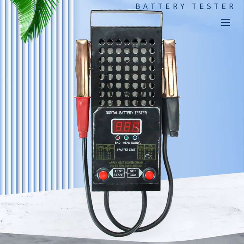 Electric vehicle battery testing instrument, battery capacity check table, discharge test and measuring instrument