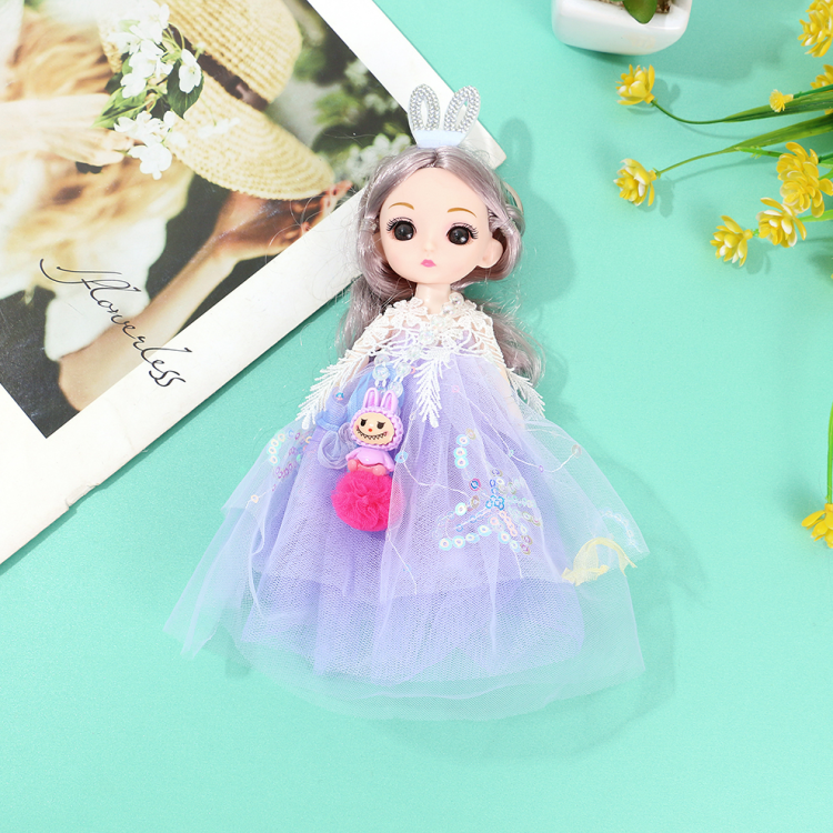 Dress dolls, car trailers, keychains, pendants, cute Barbie dolls, doll bags, pendants, couple gifts Item Picture