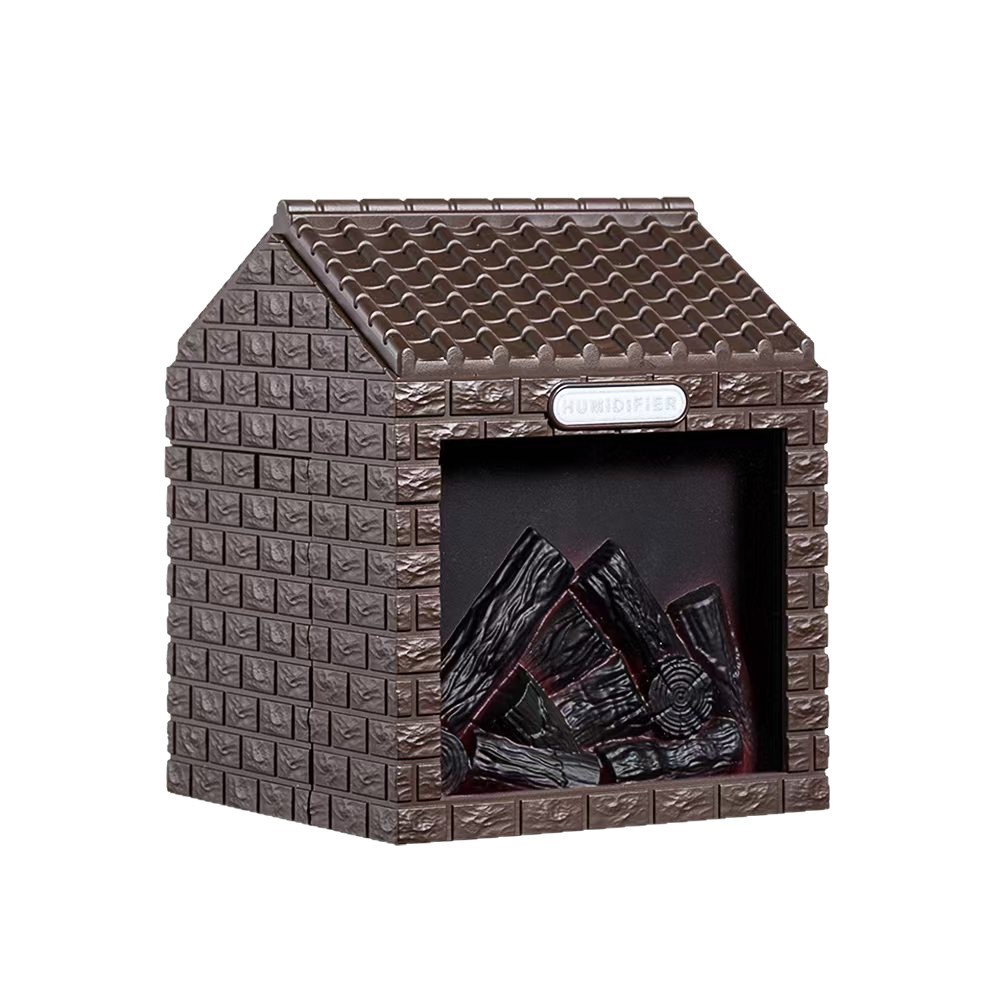 Charcoal house humidificador USB emulación fuego de carbón de dos niveles nebulizador de escritorio chimenea creativa led atmósfera luz aromaterapia humidificador Application Scenario
