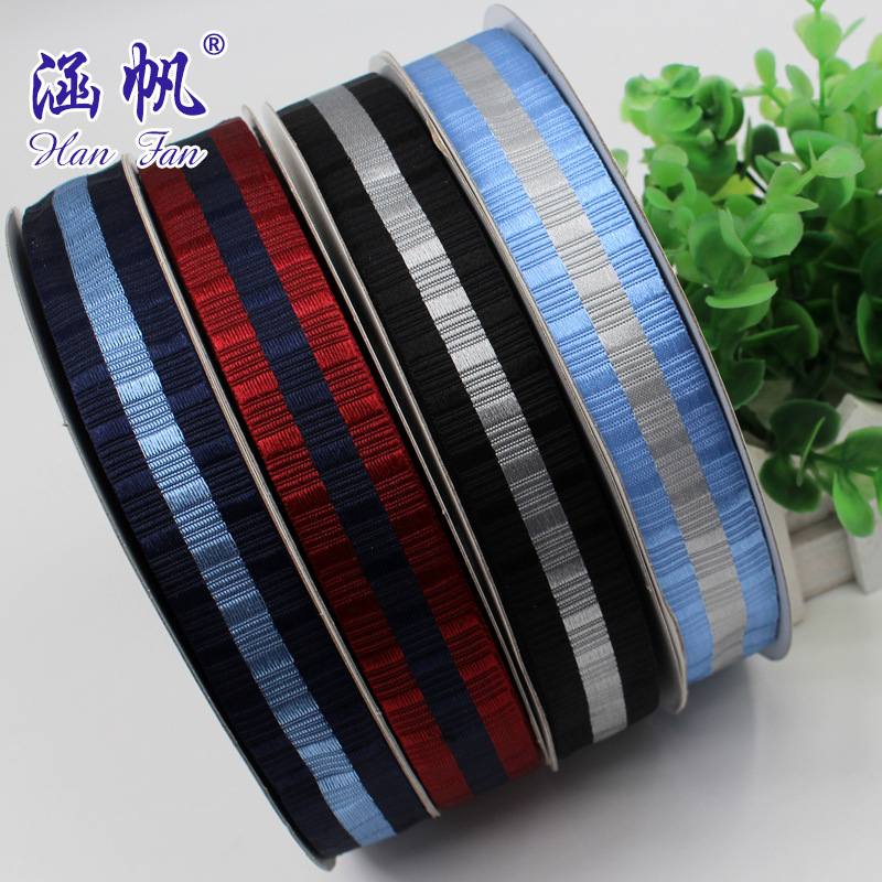 8 minutes, 2.5CM, with light color band, gift packaging, ribbon, DIY hair accessory, ribbon, dress decoration, factory direct sales