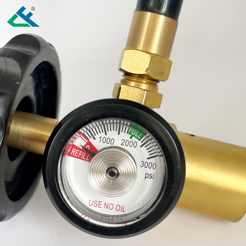 The manufacturer supplies balloon inflation equipment with gauges, inflation valves, pressure reducing valves and helium gas inflation ball pressure reducing instruments Specification image