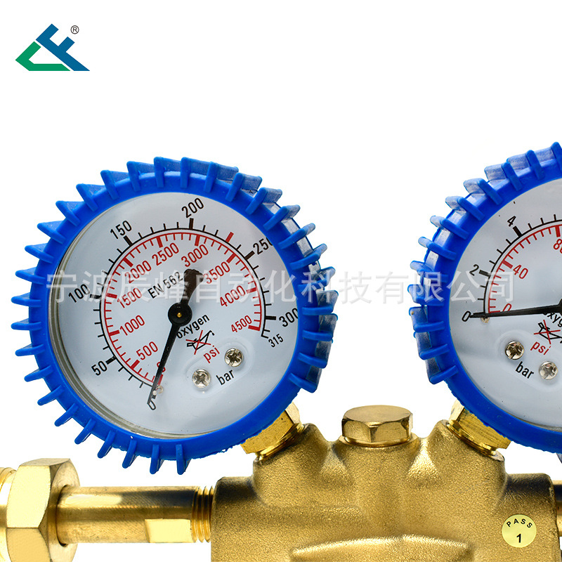 Wholesale anti-vibration oxygen gauge, pressure reducer, pressure regulating valve, gas regulating pressure reducing valve, oxygen cylinder pressure gauge details Picture