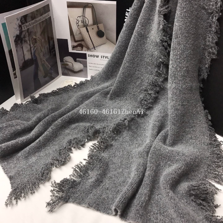 New cross-border scarf wholesale in stock, e-commerce live streaming, dynamic tassel long scarf supply chain supply Item Picture