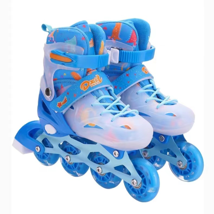 Children's full set of beginner roller skates, fully flashing PU wheels, adjustable and detachable inline roller skates for both men and women Application Scenario
