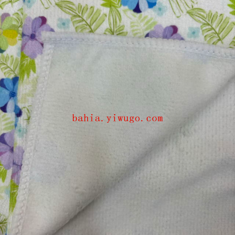 وشاح شاي من طابعات رقمية (30 30CM) وشاح تنظيف متعدد الوظائف (Bahia) Item Picture