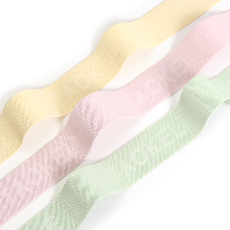 Factory-customized LOGO embossed elastic band, DIY printed letter plain texture band, waist and head wholesale for kids Specification image