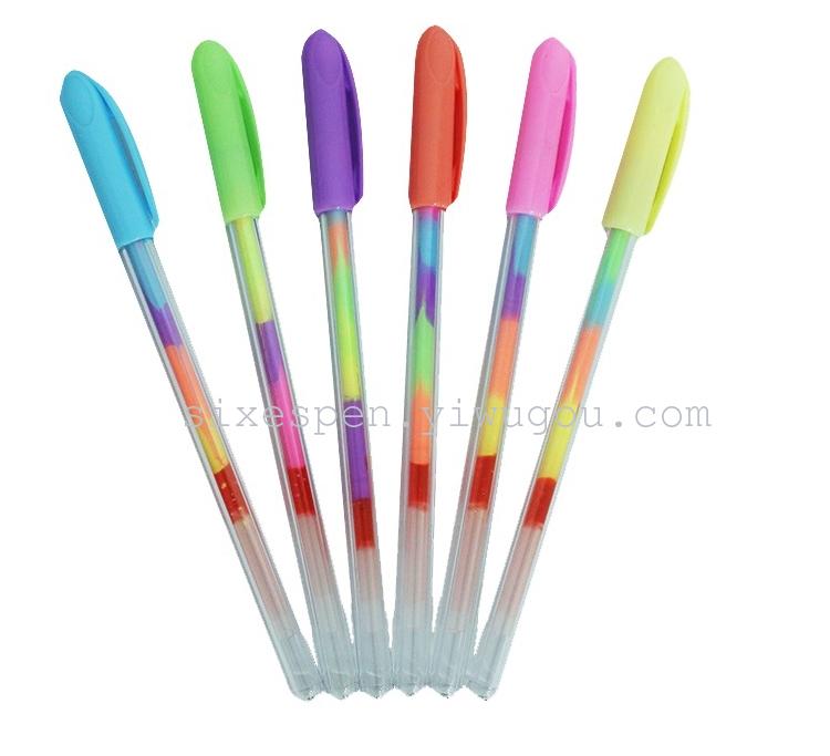 炫彩棒套装水彩笔粗头航海王彩色笔pen12色