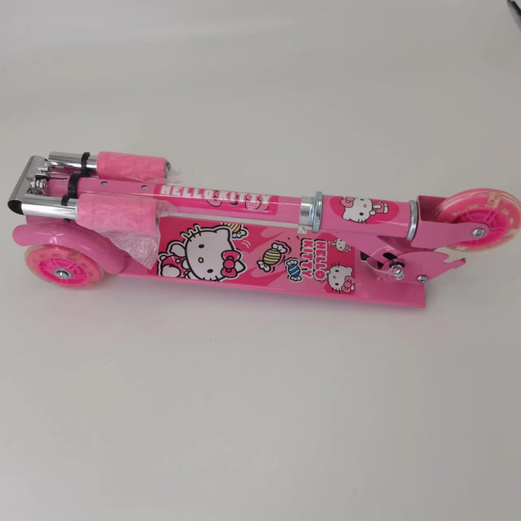 Scooters for boys and girls aged 2 to 7, one-button folding, meter-high, liftable, flashing, no installation required Specification image