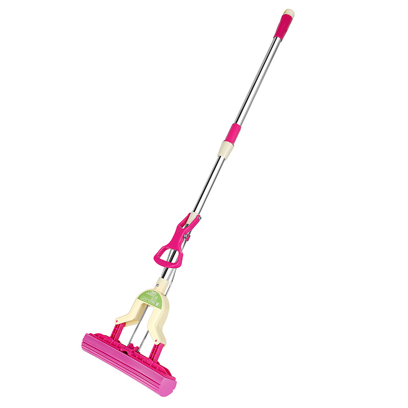 Water-absorbing sponge mop, no need for hand washing, extendable and foldable water-squeezing, household rubber cotton mop head, lazy person cleaning mop Application Scenario