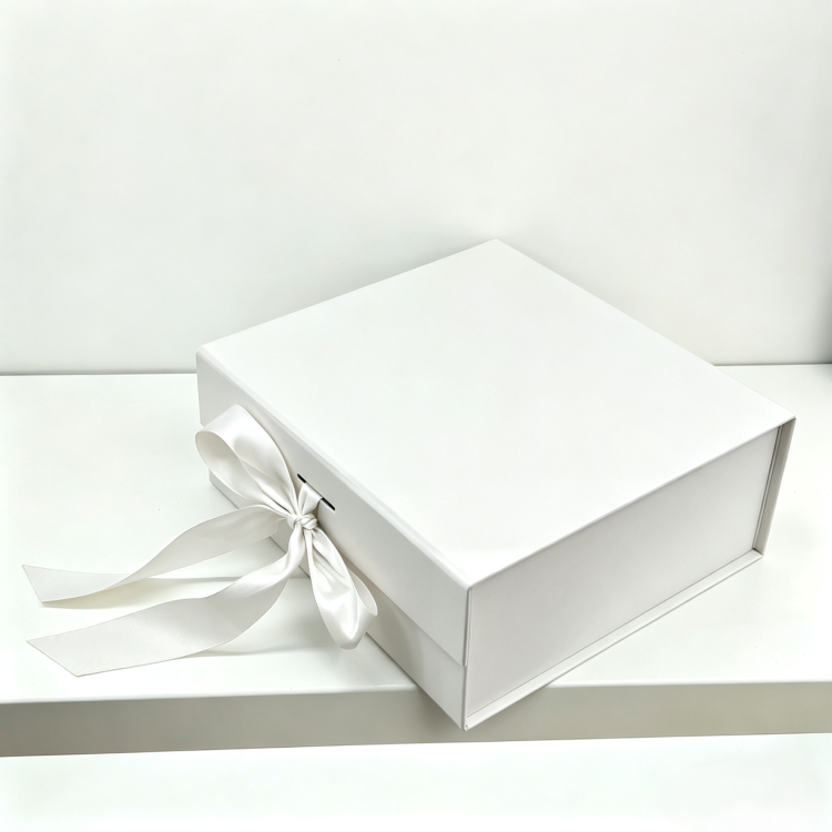 High-end ribbon foldable gift box with multiple colors to choose from, high-quality texture, direct sales from the original factory, customizable logo packaging, gift box, and souvenir packaging box Specification image