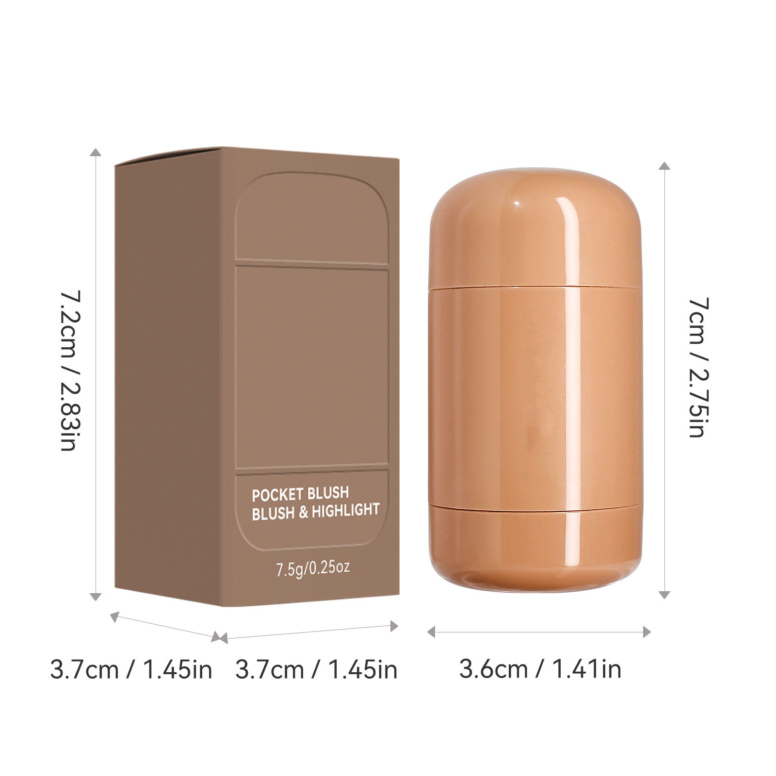 Natural mineral de doble uso lip & cheek blush líquido 6 colores crema de realce de larga duración aqua color color Item Picture