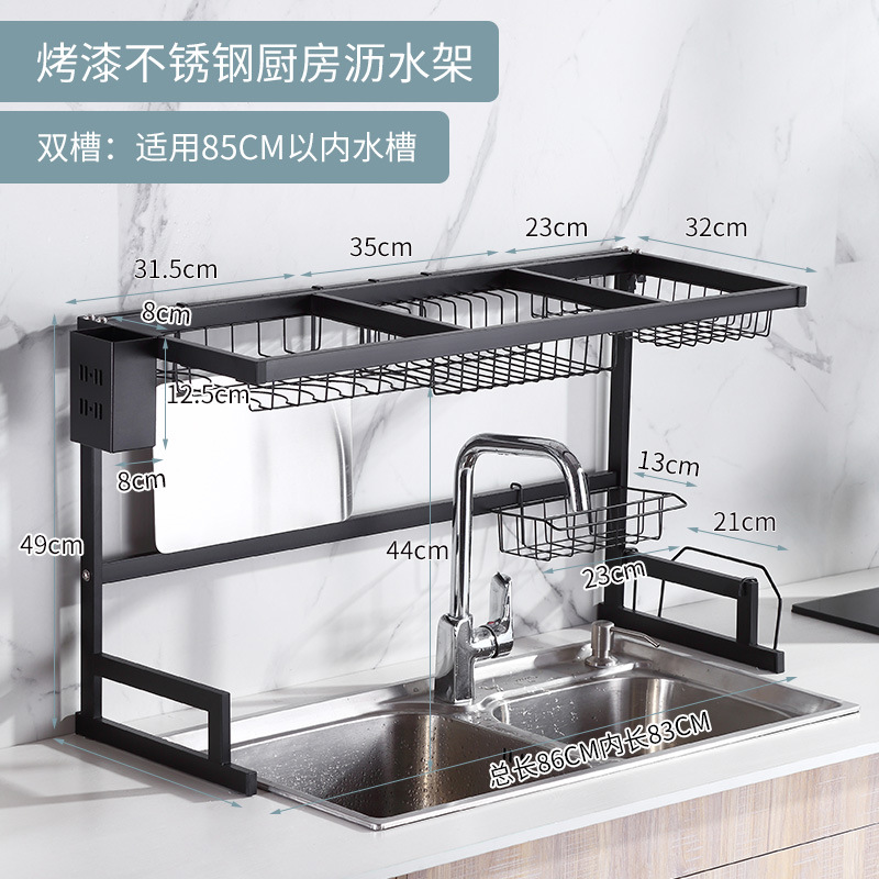Cross-border best-selling kitchen bowl and chopstick draining rack, countertop, multi-layer bowl and plate storage rack, kitchen storage rack, draining rack