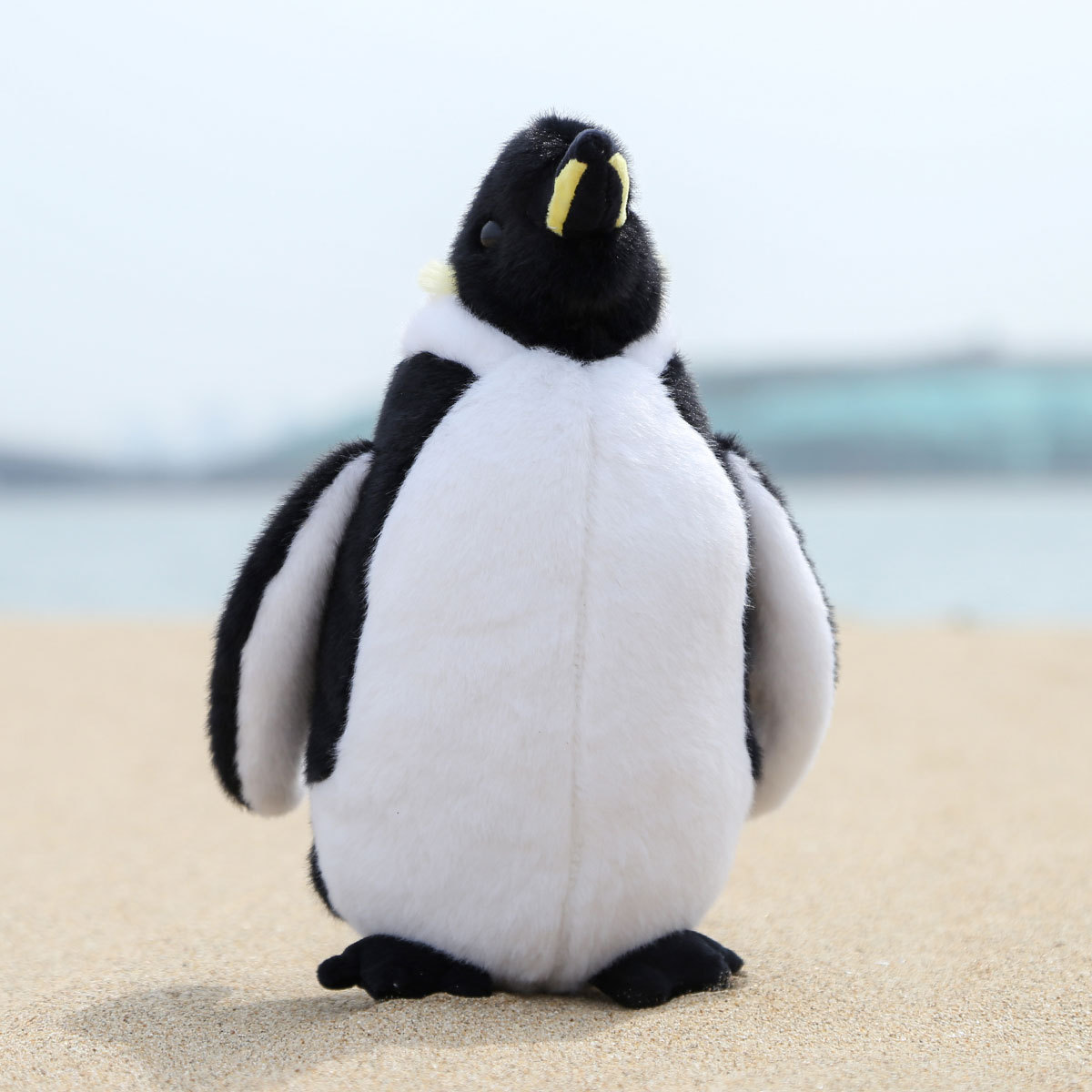 Realistic emperor penguin plush toys, Children's Day gifts, aquarium animal dolls, boys' birthday gifts wholesale details Picture