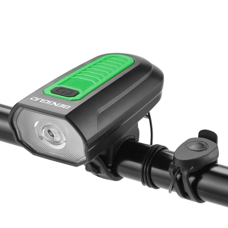 BG-7592 Horn Light USB Charging Bicycle horn Headlight Electronic Bell Bicycle Headlight flashlight details Picture