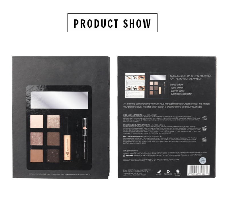 Six-color customized unmarked wholesale pure vegan powder, waterproof eyebrow and eyeshadow palette, long-lasting high-gloss contouring powder Item Picture