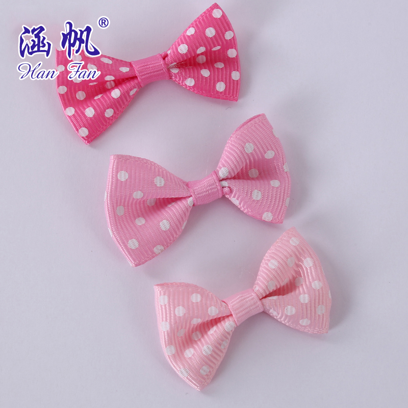 Christmas pink polka dot bow elastic net, chemical fiber fishbone net, 16 strands of gold thread, festival decorative items details Picture