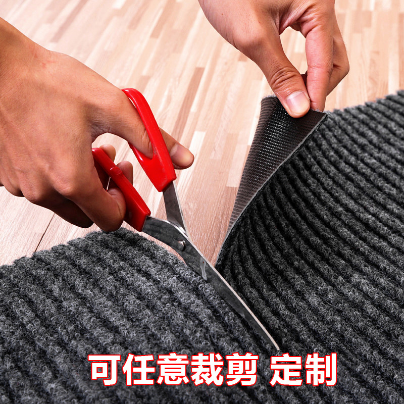 pvc double-striped carpet, anti-slip floor MATS for hotel and commercial entrances, kitchen absorbent floor MATS, bathroom door MATS