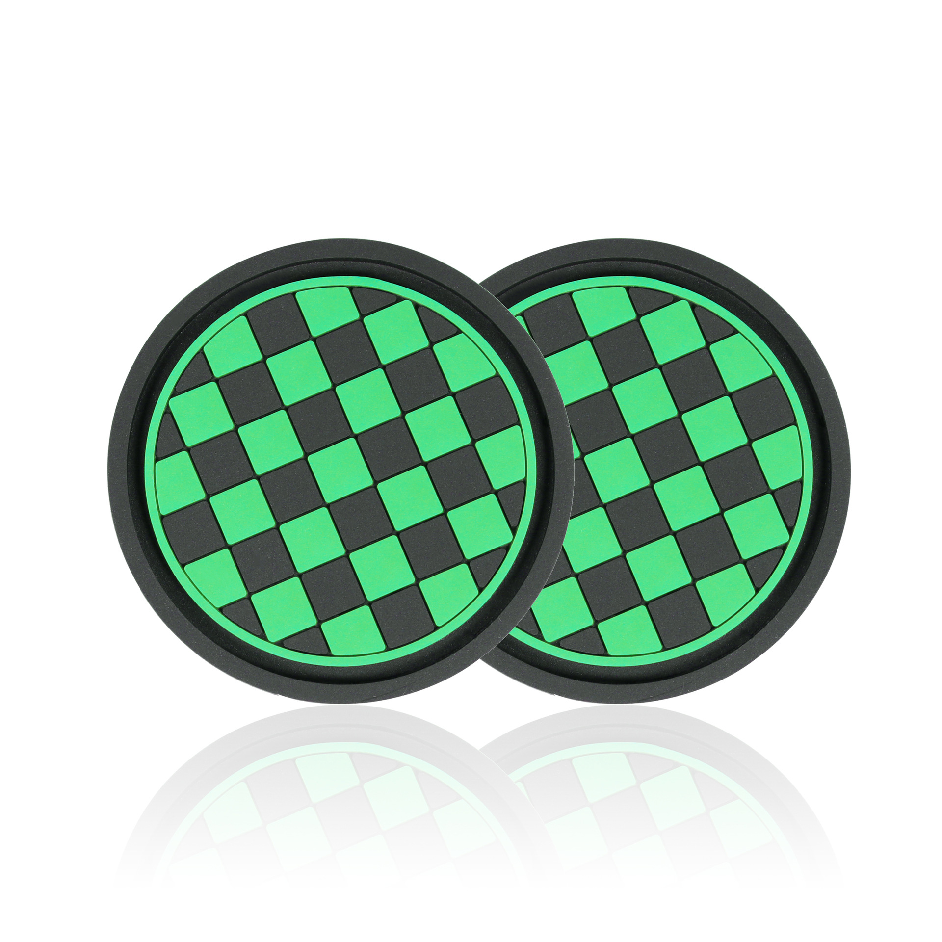 Creative water coasters for automobiles, thickened silicone grid pattern car coasters, personalized and universal car decorative coasters Application Scenario