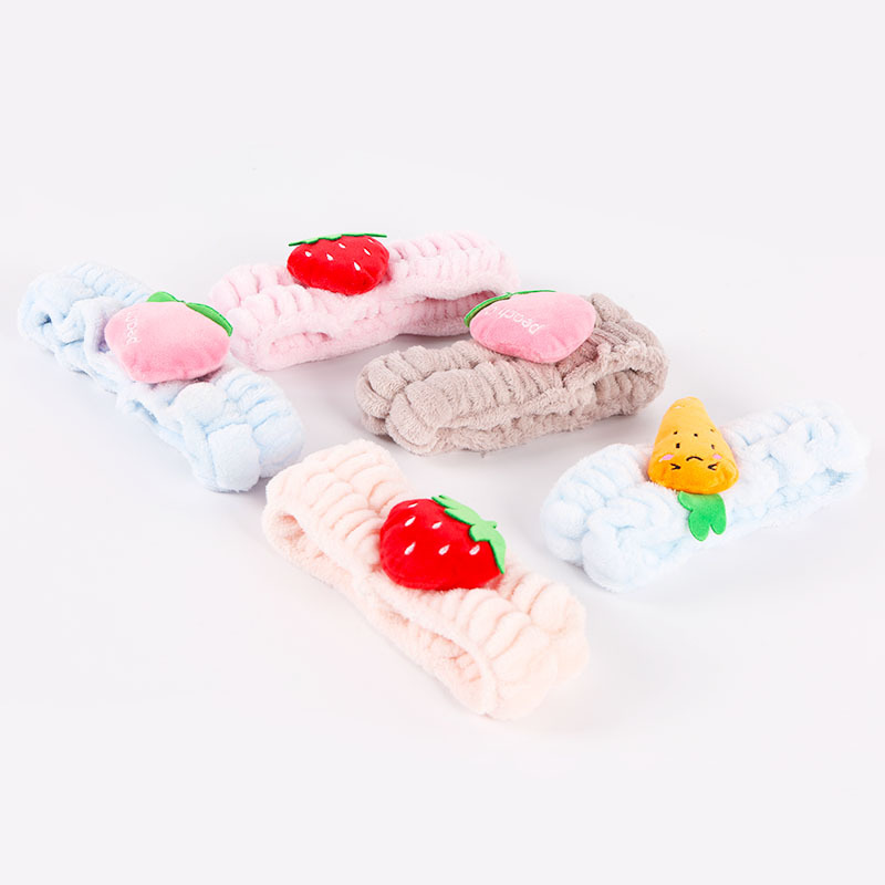 Fruit series hair bands, cute pets, simple hair ties and headbands for washing, grooming and makeup