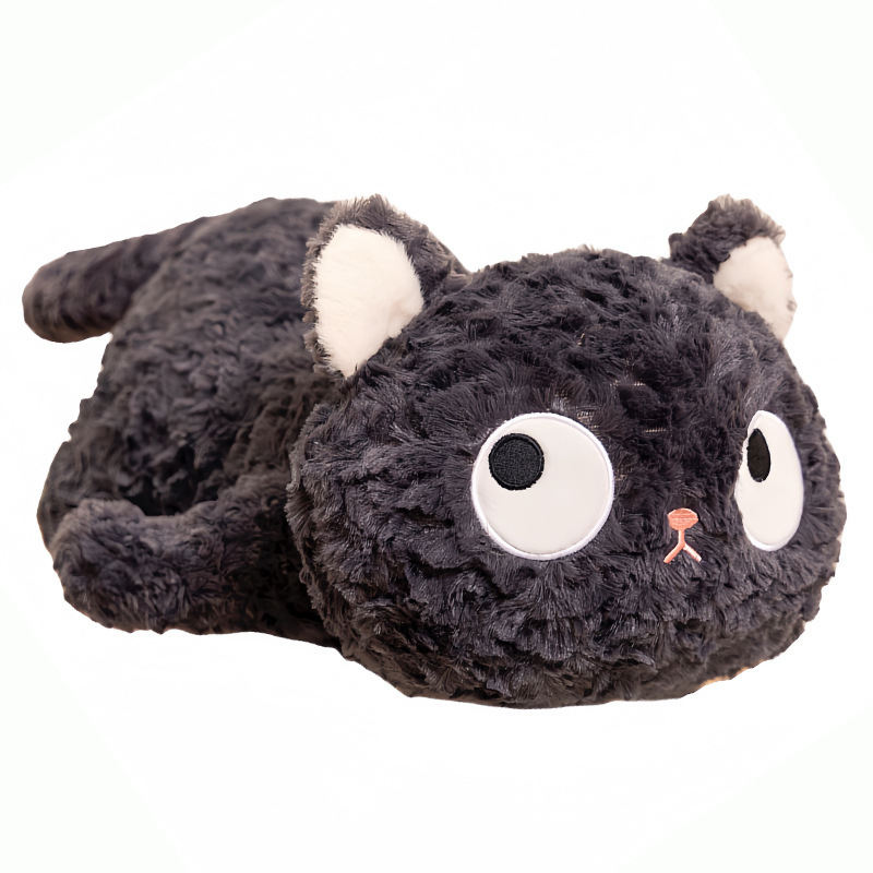 Lazy style little cat plush toy, the same style as Xiaohongshu, the proud and cute meow Meow doll pillow, a girl holding a sleeping doll Application Scenario