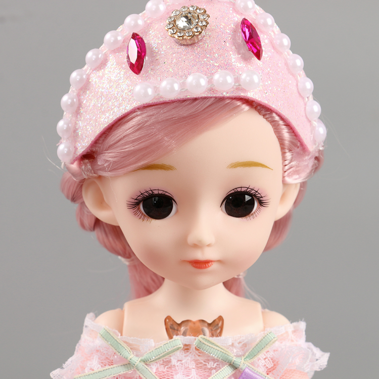 Sweet girl, princess, wedding dress, blinking doll, doll girl, birthday gift, children's toy, joint movable Item Picture