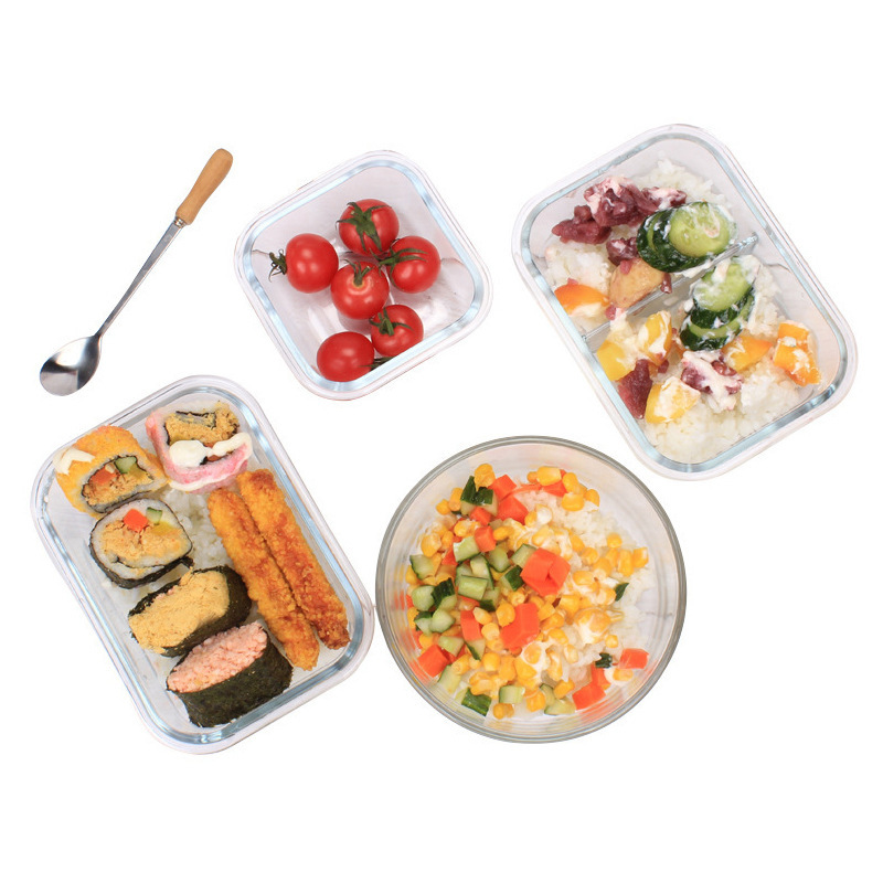 玻璃保鲜盒/保温饭盒/不锈钢饭盒/保鲜盒/不锈钢提锅白底实物图