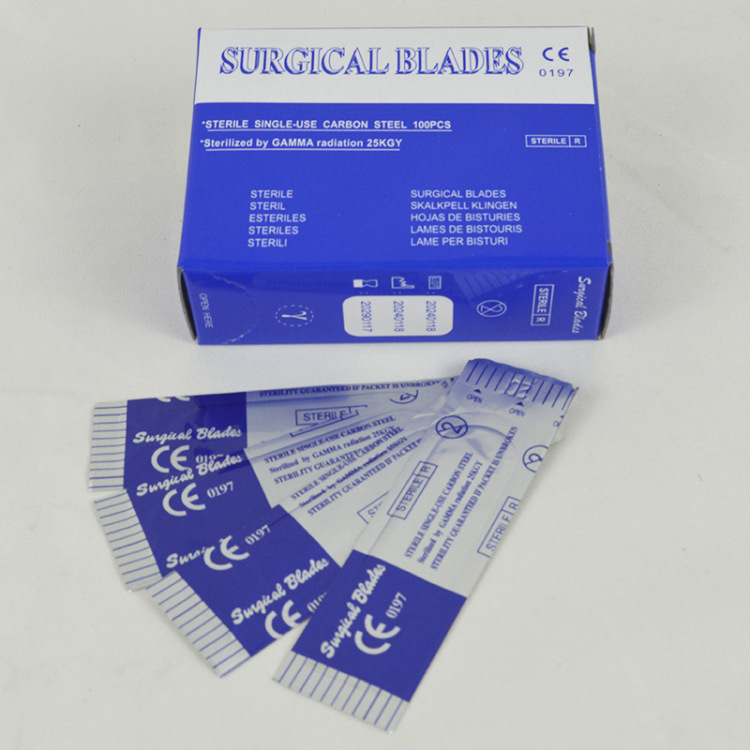 Disposable medical carbon steel surgical knife, plastic surgery skin grafting knife, medical skin removal blade Application Scenario