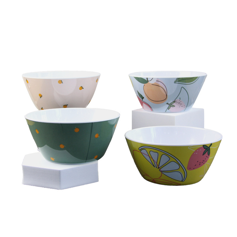 Melamine small bowl A5 round bowl, hotel buffet restaurant, hot pot restaurant, barbecue restaurant bowl, household bowl thickened version Application Scenario