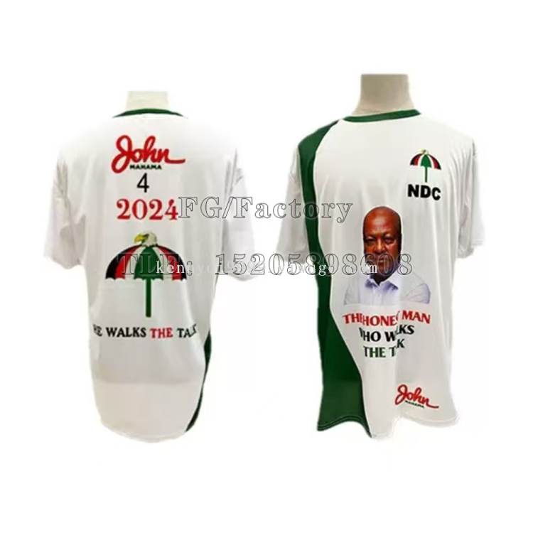 Customized cross-border presidential campaign uniforms and pure polyester election advertising shirts create a professional election image Specification drawing