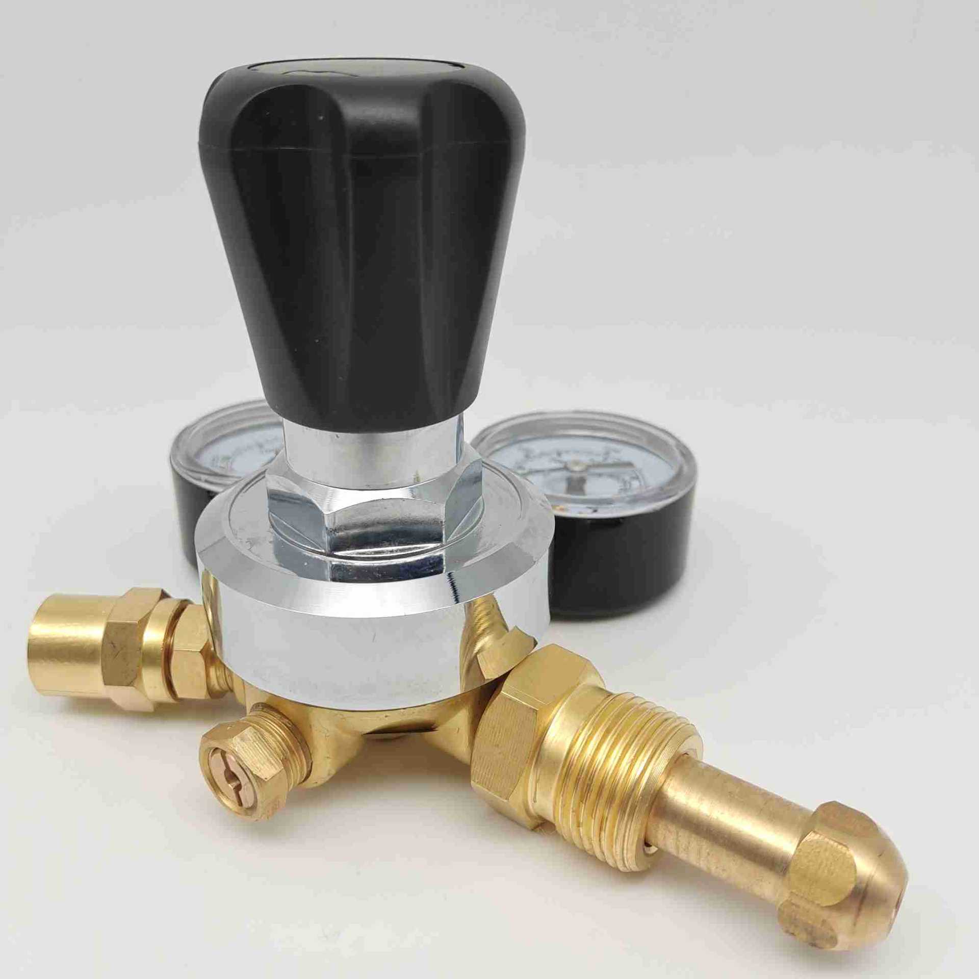 North American style all-copper CGA580 barometer, oxygen pressure reducer