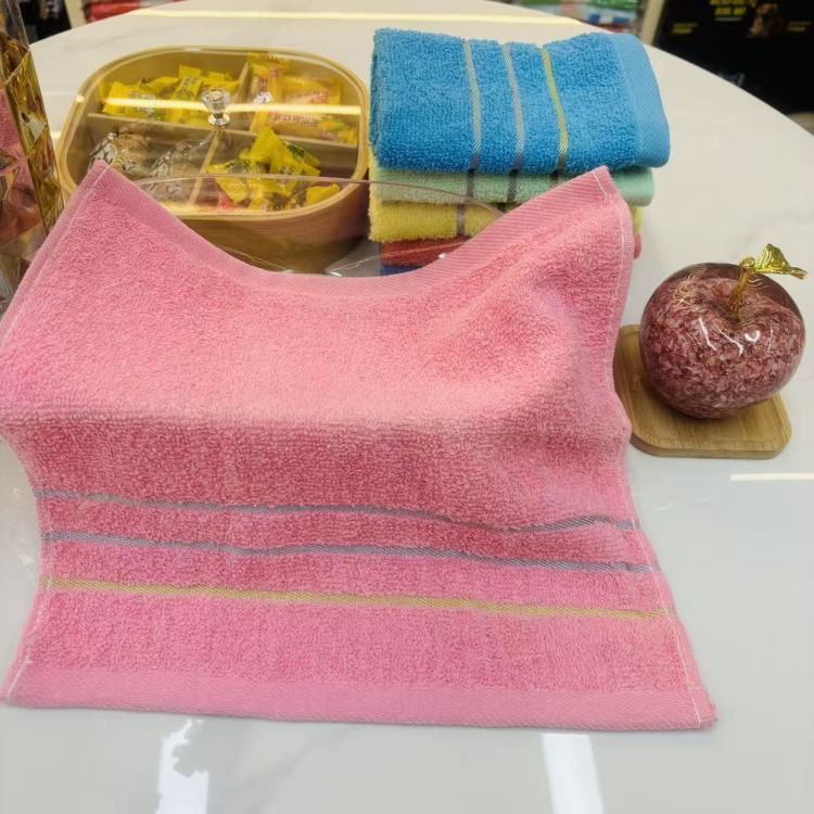 Household face towels, guest bedroom cleaning cloths, kitchen dishcloths, solid color with stripes