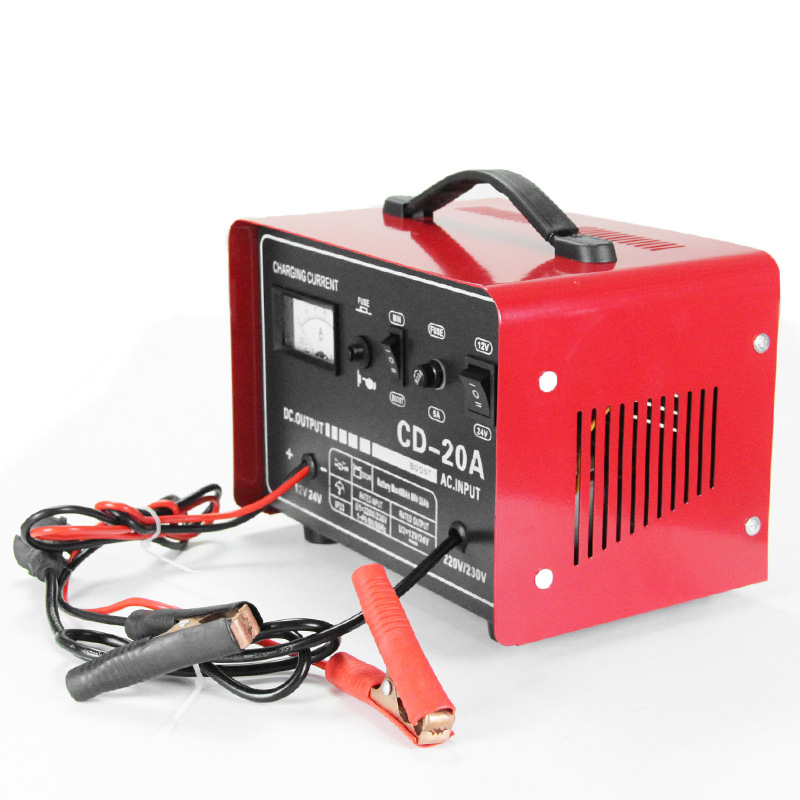 Car battery charger 12V - 24V, universal automatic charger for motorcycle batteries details Picture