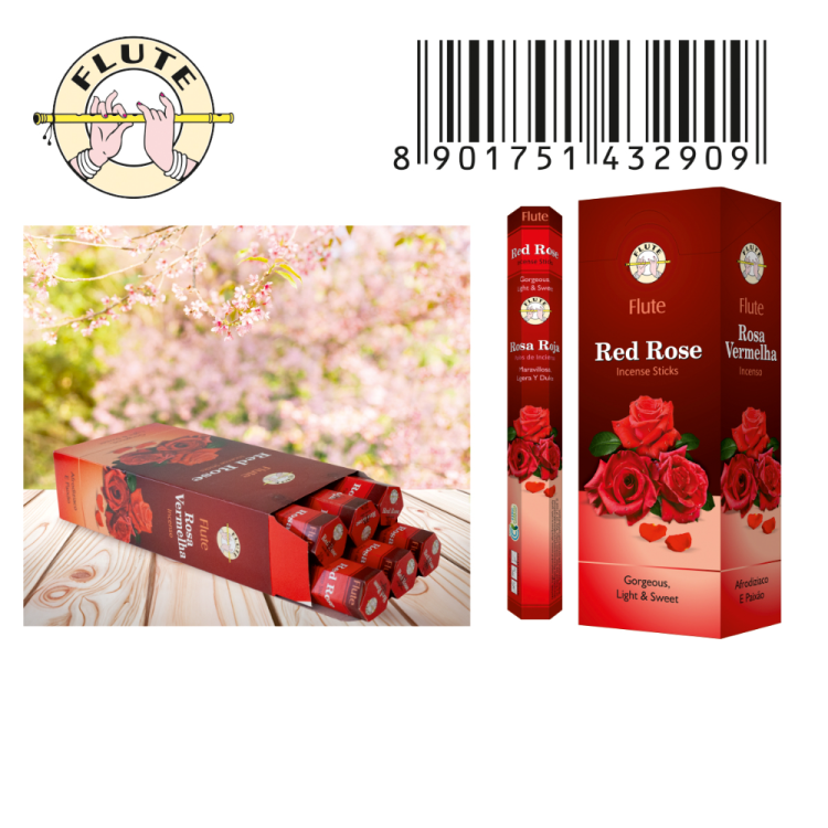 进口印度香 正品进口香薰熏香线香 F0120-Red Rose。