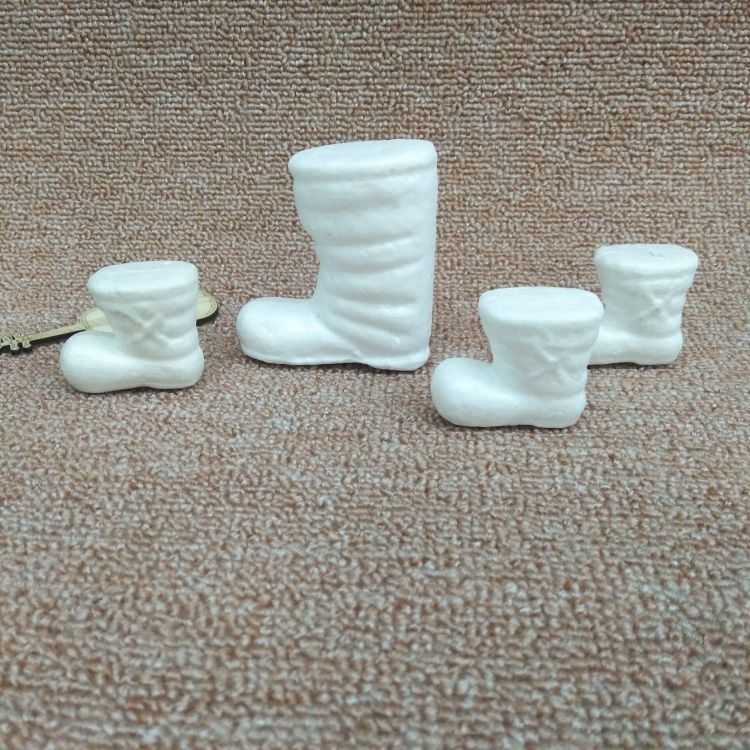 Christmas decoration foam boots, Christmas boots, Christmas pendants, factory direct sales of Polystyrene, DIY by hand Specification image