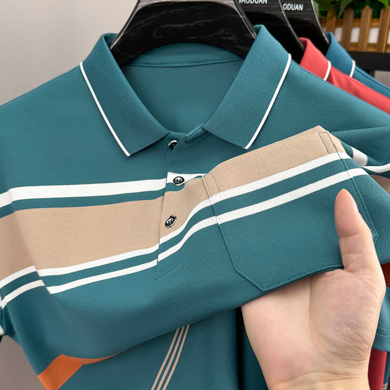 服装/polo衫/男大码春装/男装polo衫/短袖t男半袖潮牌产品图
