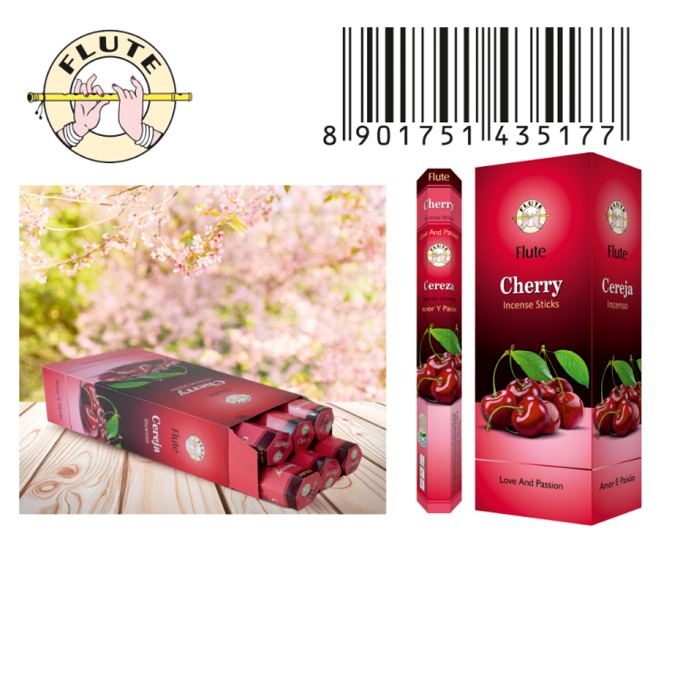 Imported Indian incense, genuine imported aromatherapy incense sticks F0123-Cherry. full figure