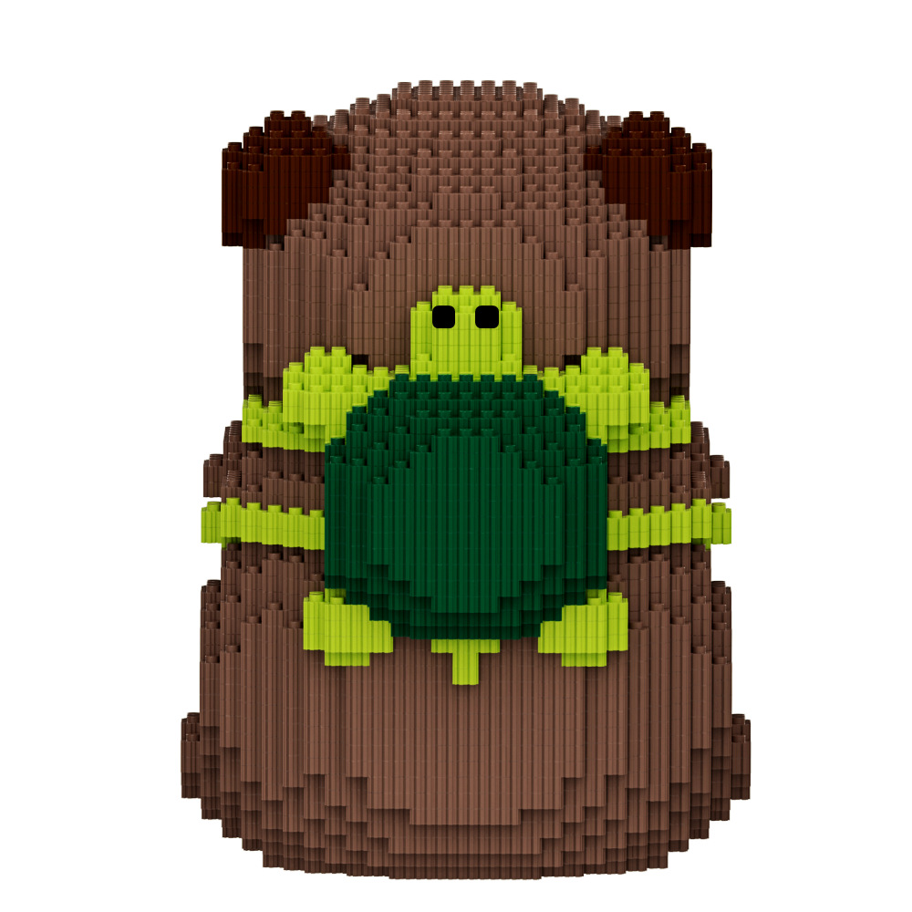 度假卡皮巴拉儿童颗粒拼装积木益智玩具男孩女孩礼物批发产品图