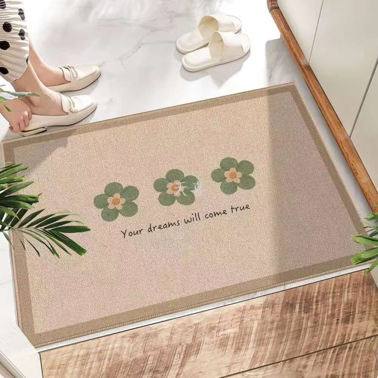American linen anti-slip floor MATS, dog entrance MATS, absorbent bathroom and toilet floor MATS, kitchen door MATS Application Scenario