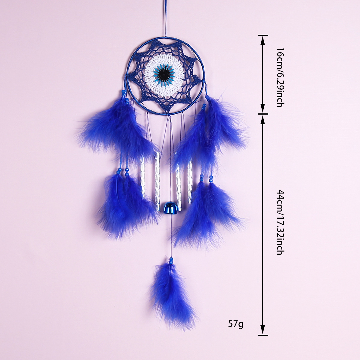Creative Evil Eye Dreamcatcher Pendant, wind chime tube Dreamcatcher, cross-border bestseller, Dreamcatcher pendant, Devil's Eye Item Picture