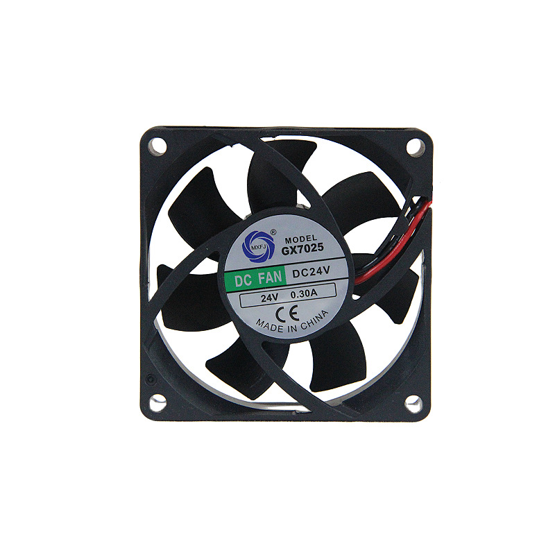 GX7025 DC fan, DC12/24V heat dissipation and cooling high-volume axial flow fan, industrial small fan