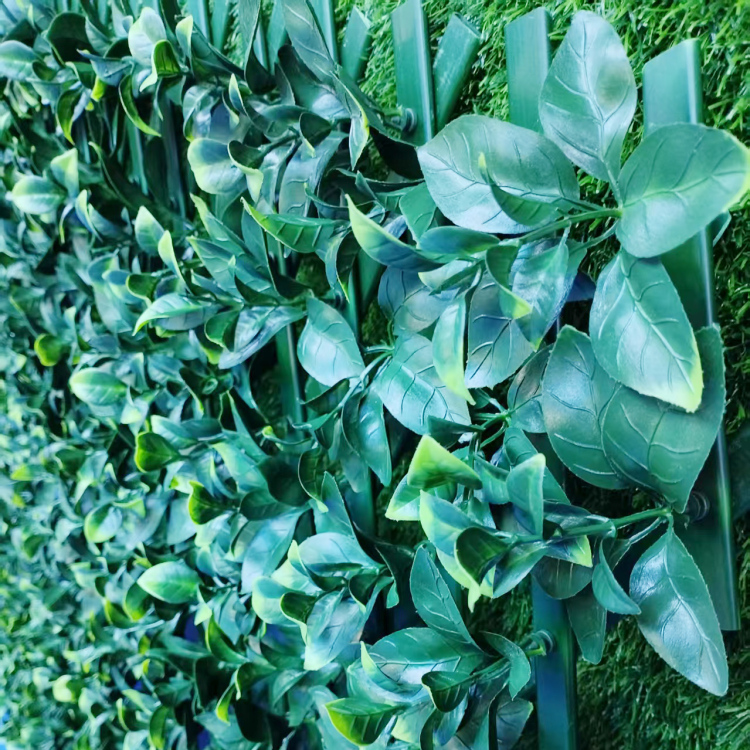 Foreign trade simulation fence, retractable fence, outdoor anti-corrosion artificial flower and plant enclosure, courtyard fence, indoor balcony decorative guardrail details Picture