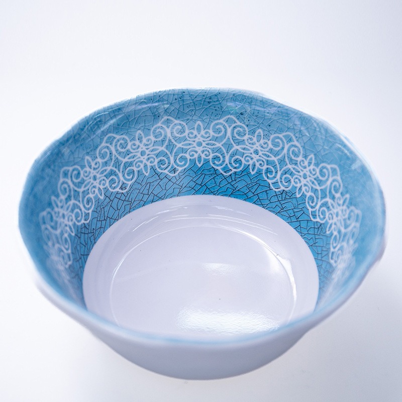 Household kitchen plates, hotel breakfast plates, creative and fashionable melamine imitation porcelain salad plates, direct supply and wholesale from the manufacturer Application Scenario