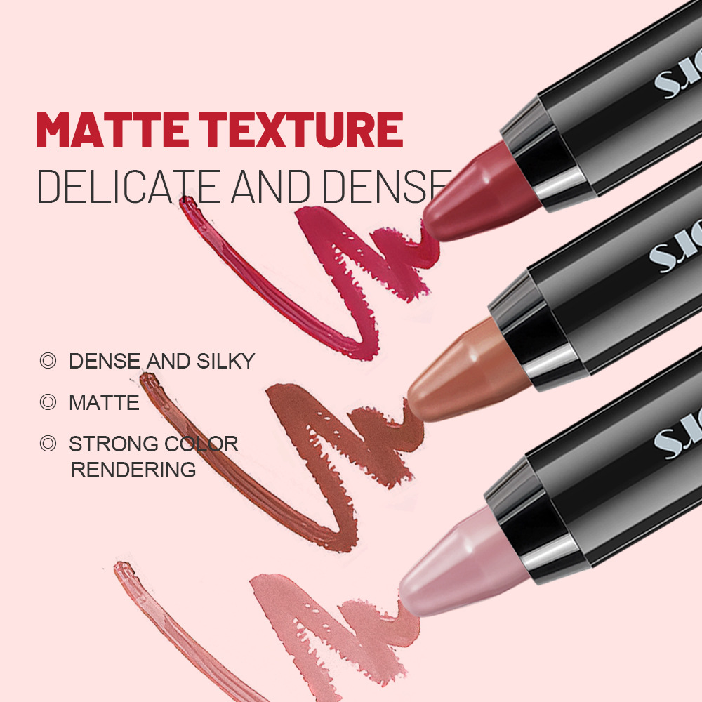 Fit Colors 6-color velvet matte crayon lipstick set, long-lasting non-stick cup, moisturizing lipstick, cross-border makeup details Picture