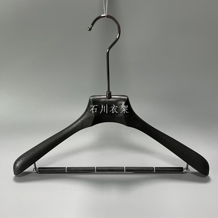 外贸服装店展示架高档树脂套装衣架带横杆婚纱店浴场酒店衣挂