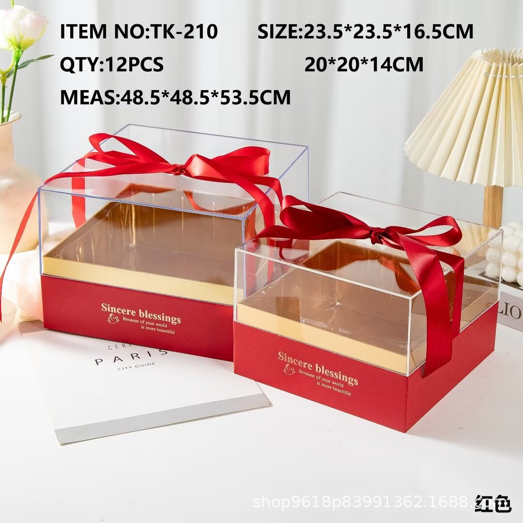 Square acrylic gift boxes, wedding candies, souvenirs, gifts and return gifts, whole piece wholesale